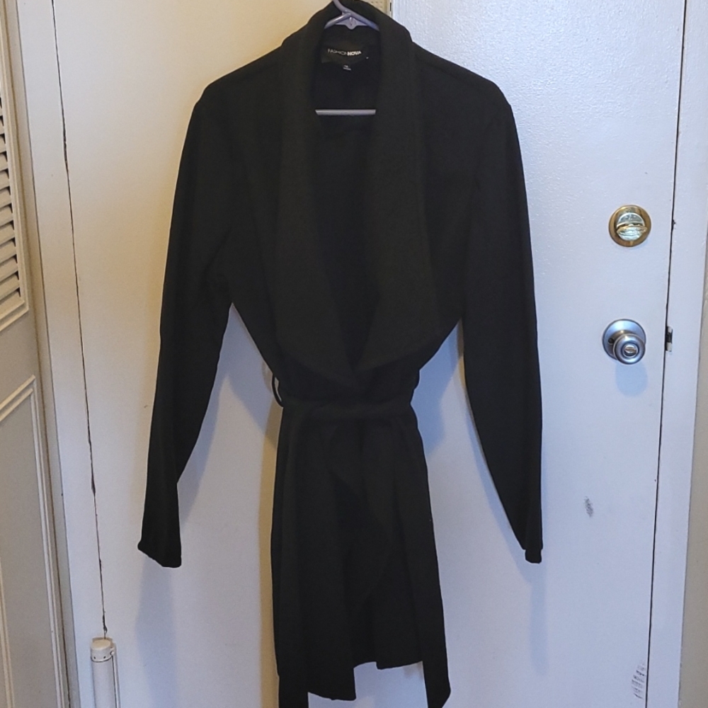 Fashion nova belted shawl coat